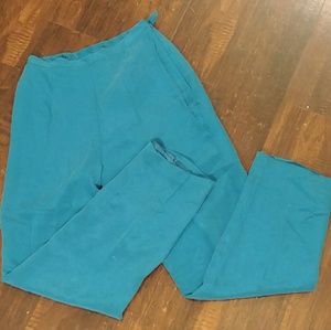 90's 100% silk woman's linen slacks